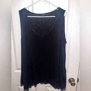 Lane Bryant Black Sleeveless Top